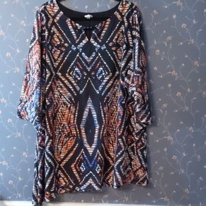 Avenue size 30/32 asymmetrical blouse cutout outer